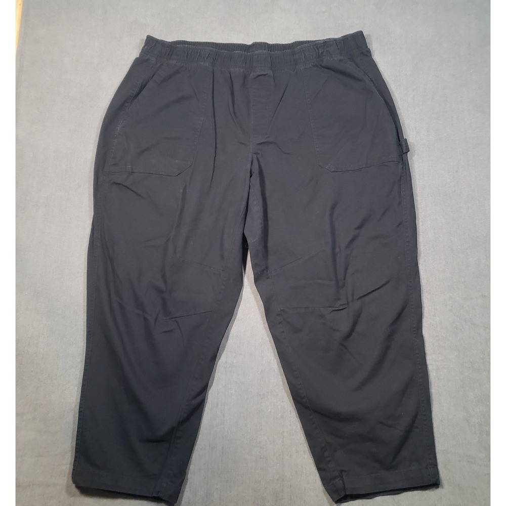 Old Navy Utility Pants Womens 2X Black Good Structure Hammer Loop Comfort Waist
